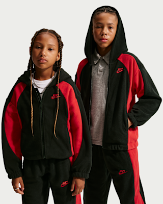 Nike Club Fleece Big Kids' Winterized Full-Zip Hoodie. Nike.com